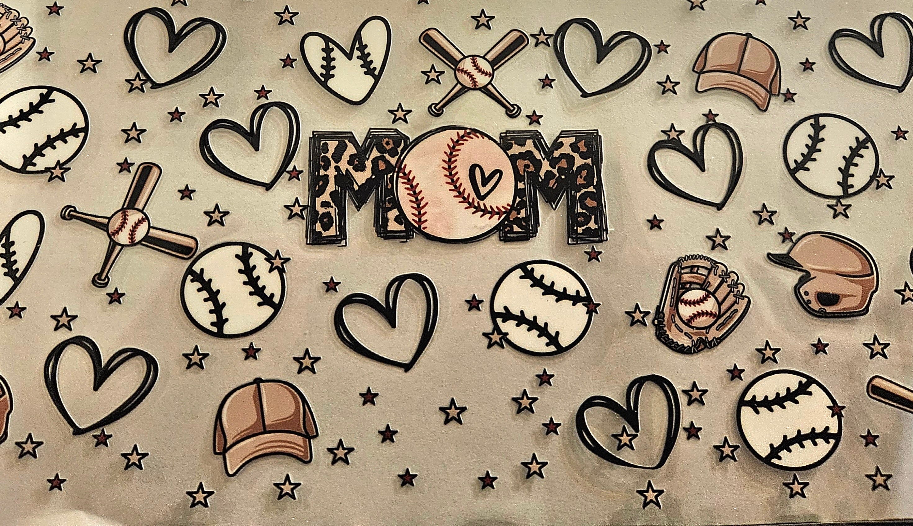 Cup Wrap-Baseball Mom