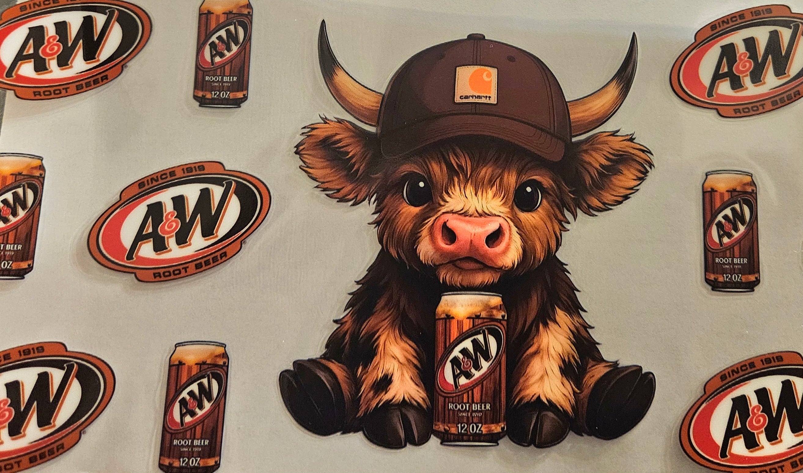 Cup Wrap -A&W Highland Cow