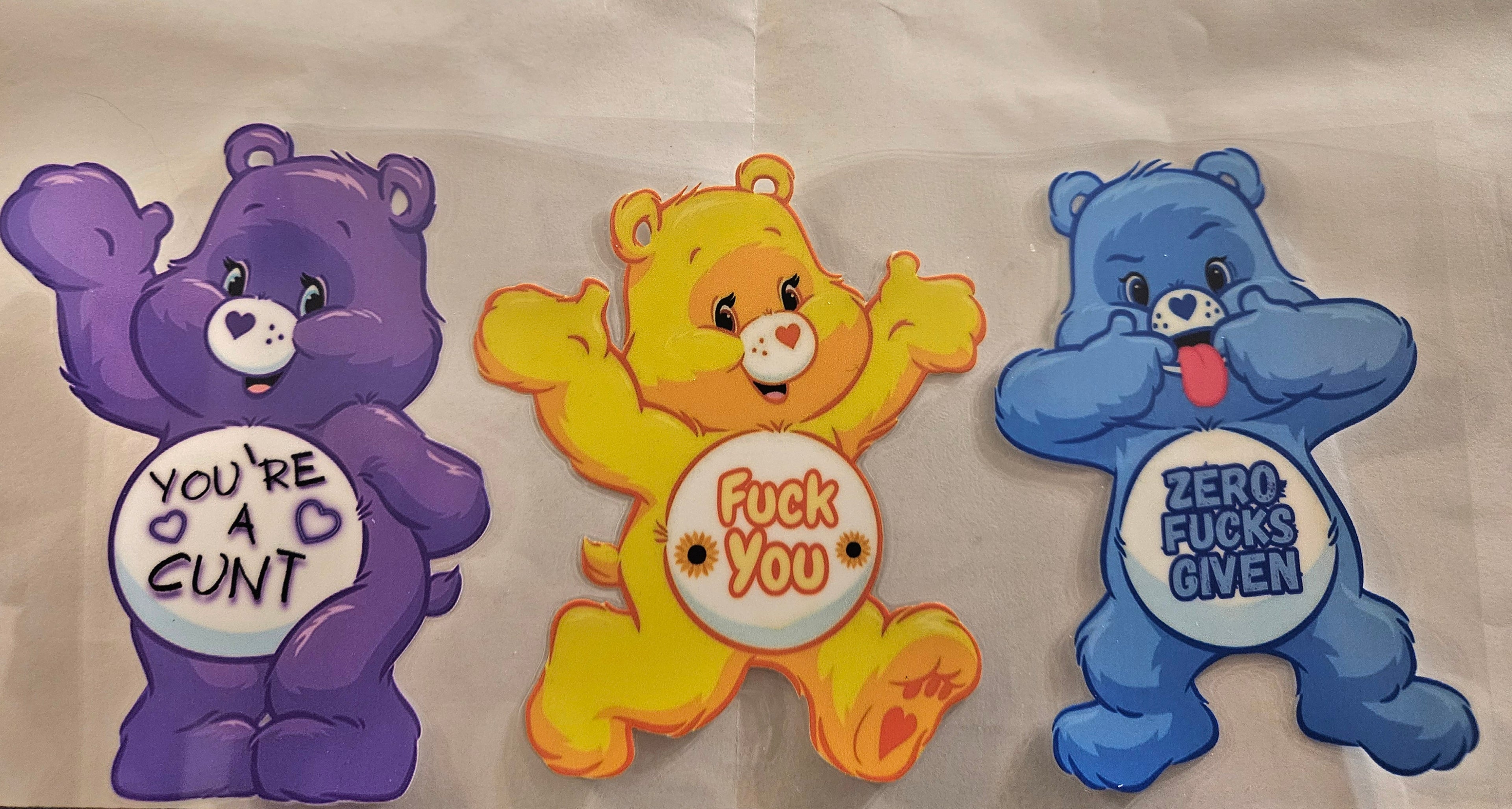 Cup Wrap-Care Bears Bad Words