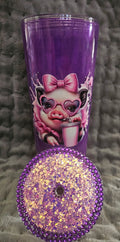 24oz Cat Eye ... Pig Tumbler