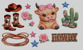 Cup Wrap-Howdy Cow
