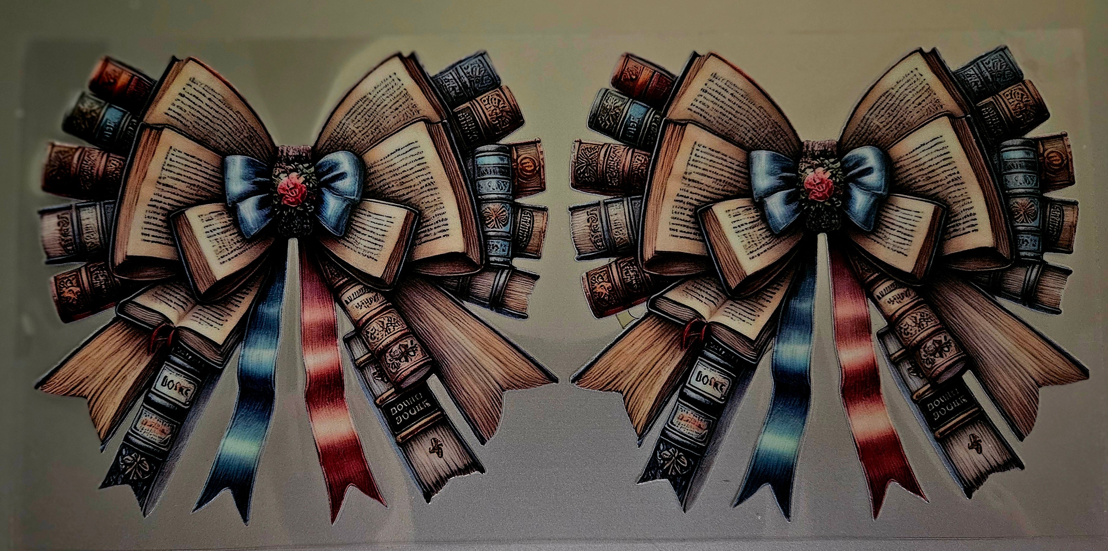 Cup Wrap- Book Bows