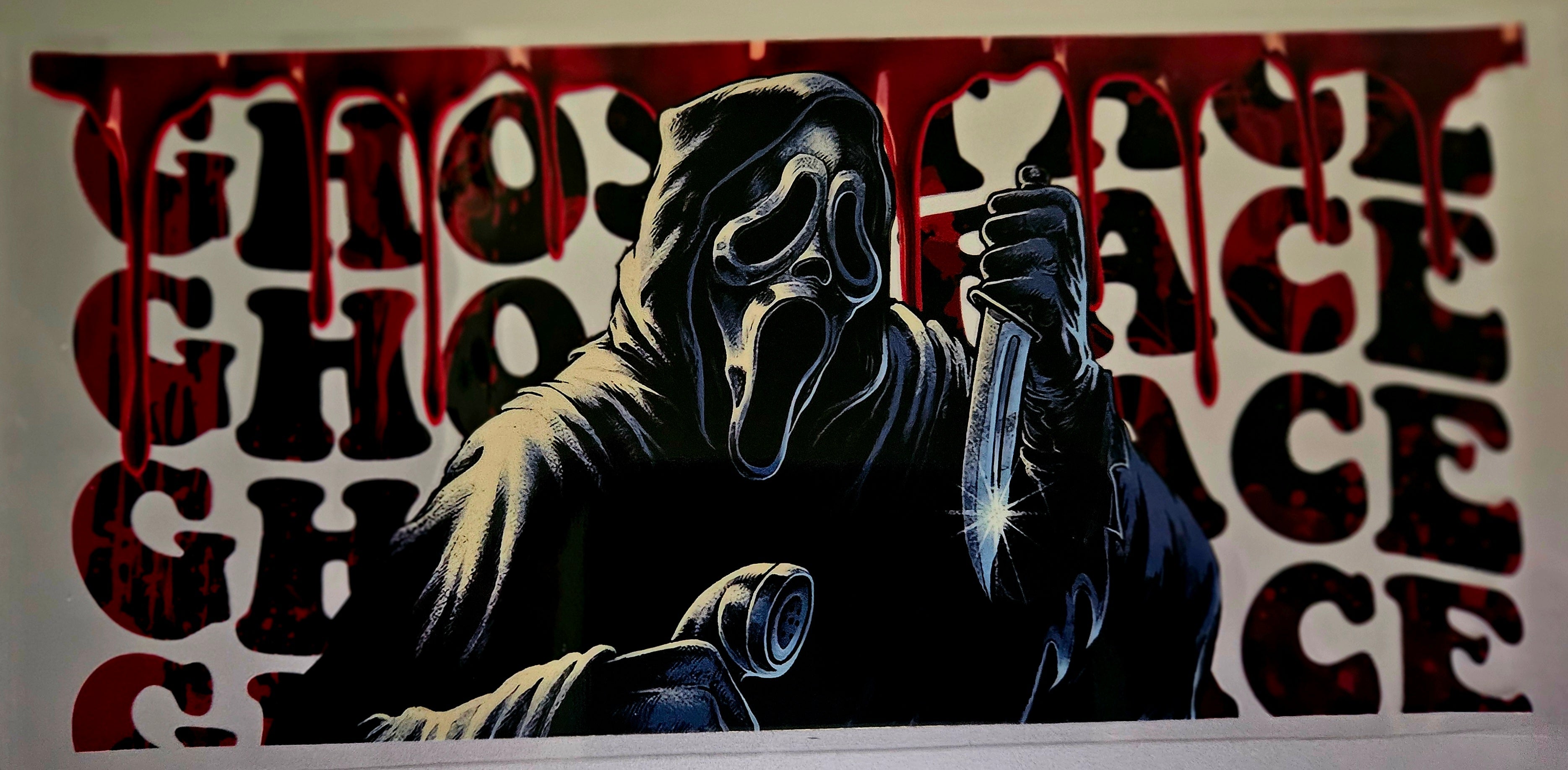 Cup Wrap- Ghost Face