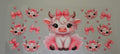 Cup Wrap-Pink Highland Cow