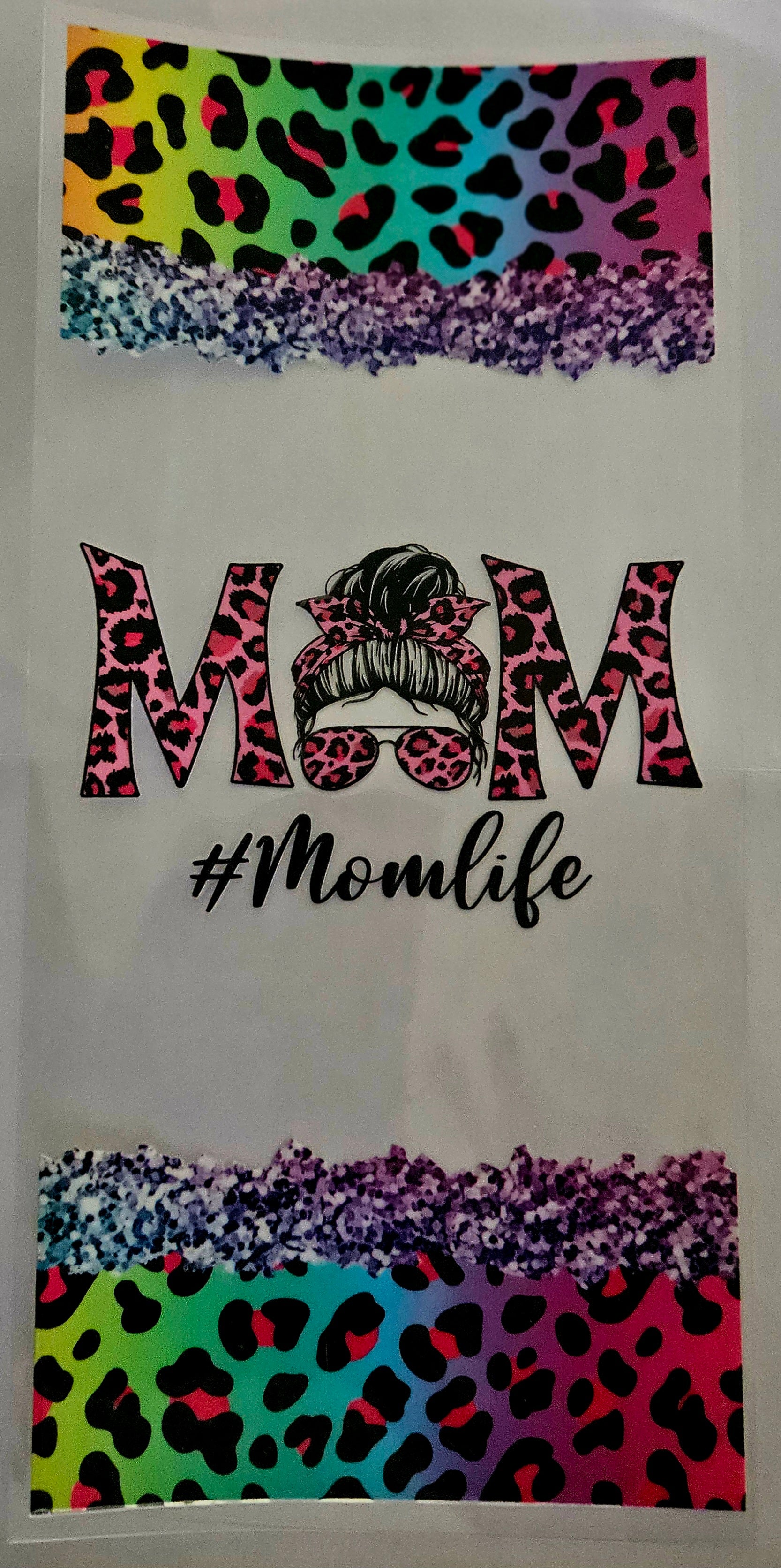 Cup Wraps-Mom Life Cheetah