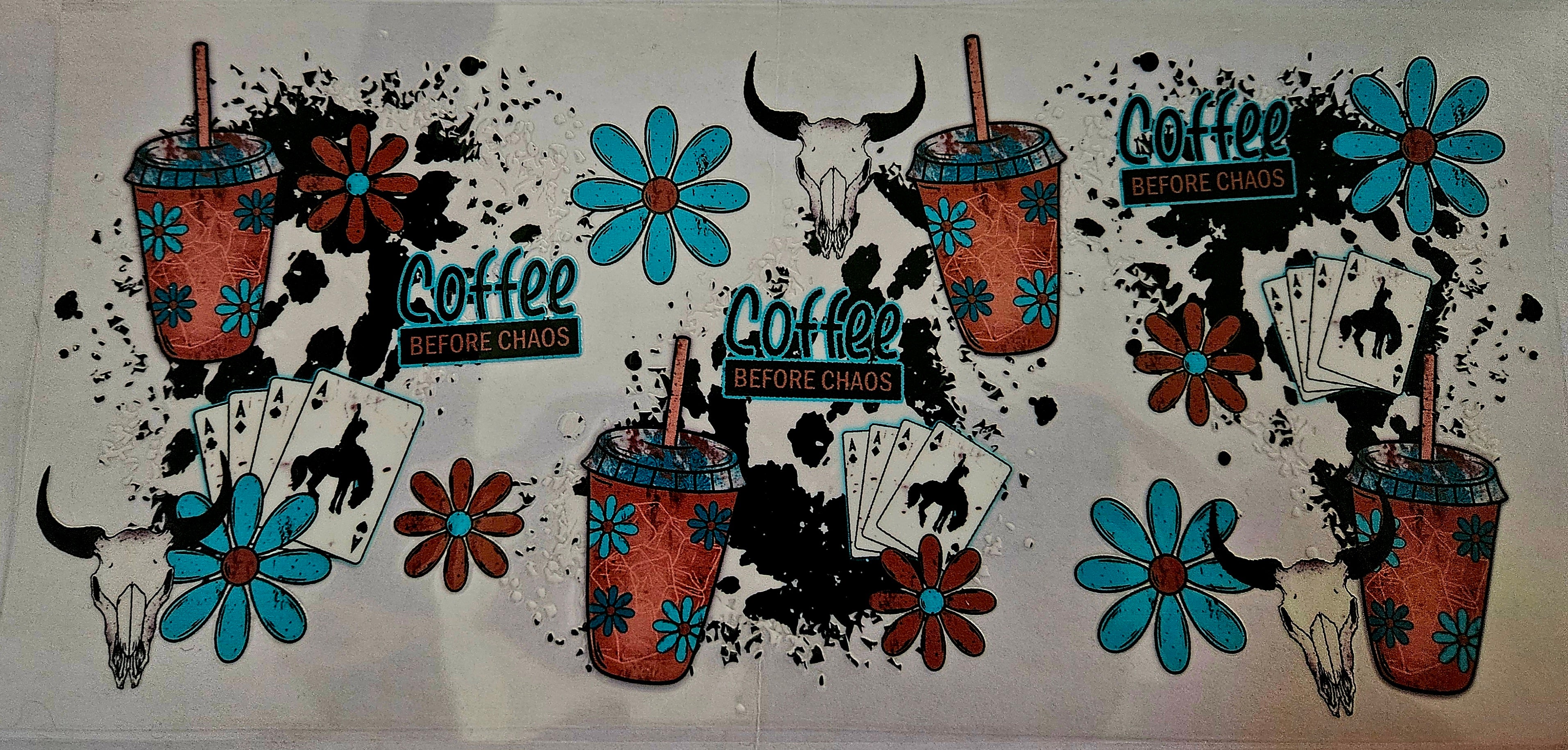 Cup Wrap-Coffee Before Chaos- Western