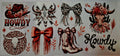 Cup Wrap-Howdy - Bows Boots and Cow Skulls