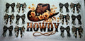 Cup Wrap-Howdy Cheetah Bows