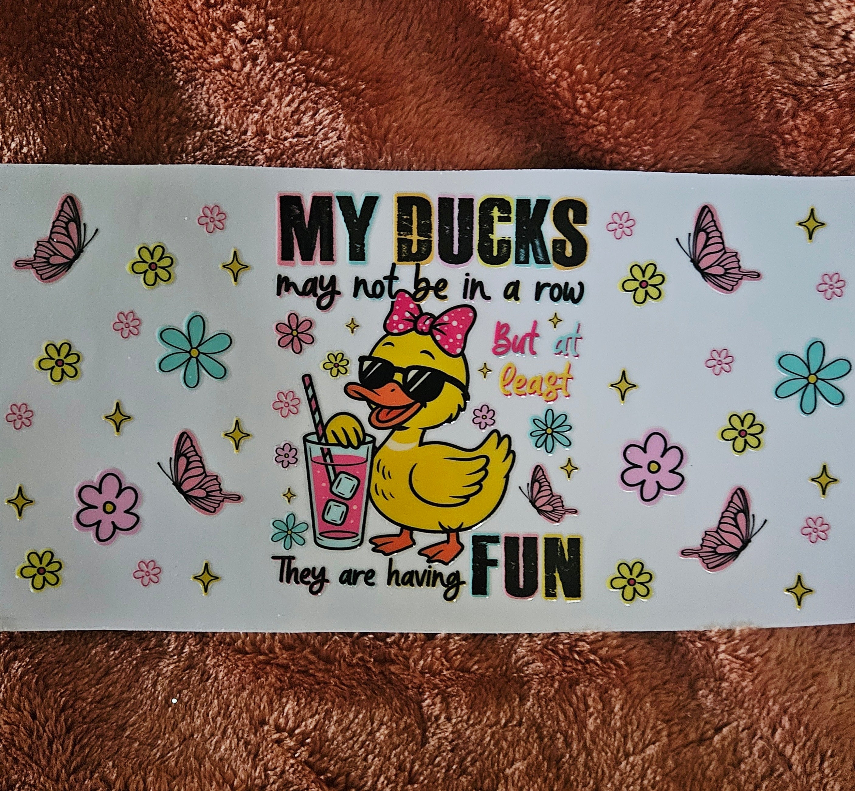 Cup Wrap- Ducks in a Row