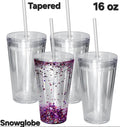 16oz Snow Globe Tumblers